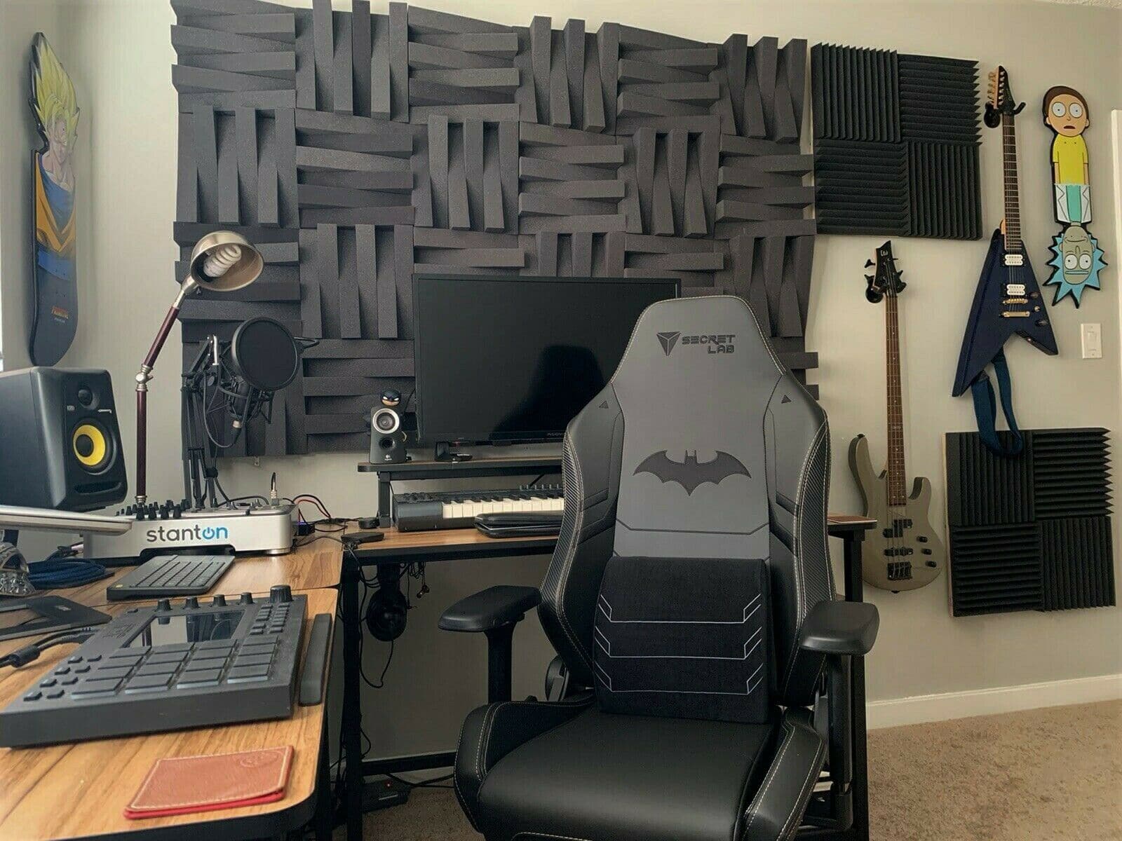 images Acoustic Stylish Interlocked Wedge Tiles