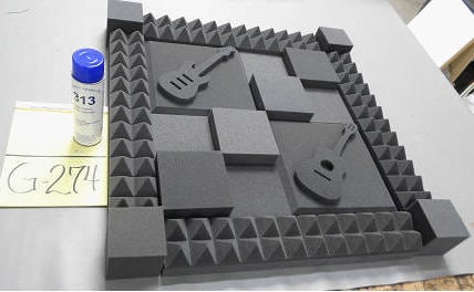 images Acoustic Small Tiles with Pyramid Columns Kit