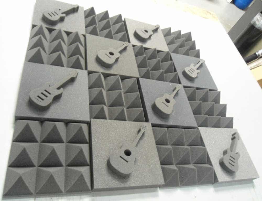 images Acoustic Wedge and Pyramid Tiles with Tiles