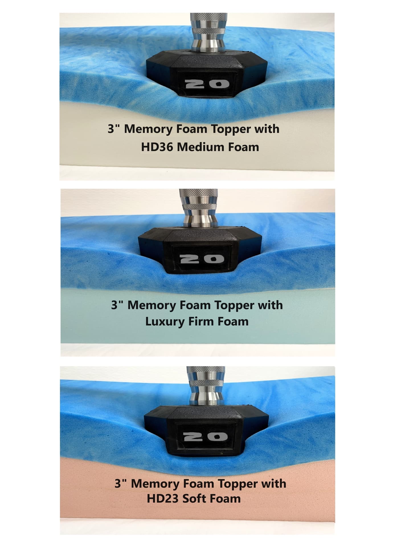 images Memory Foam Mattress Combo (10" Total Thickness)