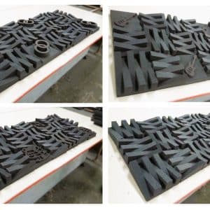 Acoustic Stylish Interlocked Wedge Tiles