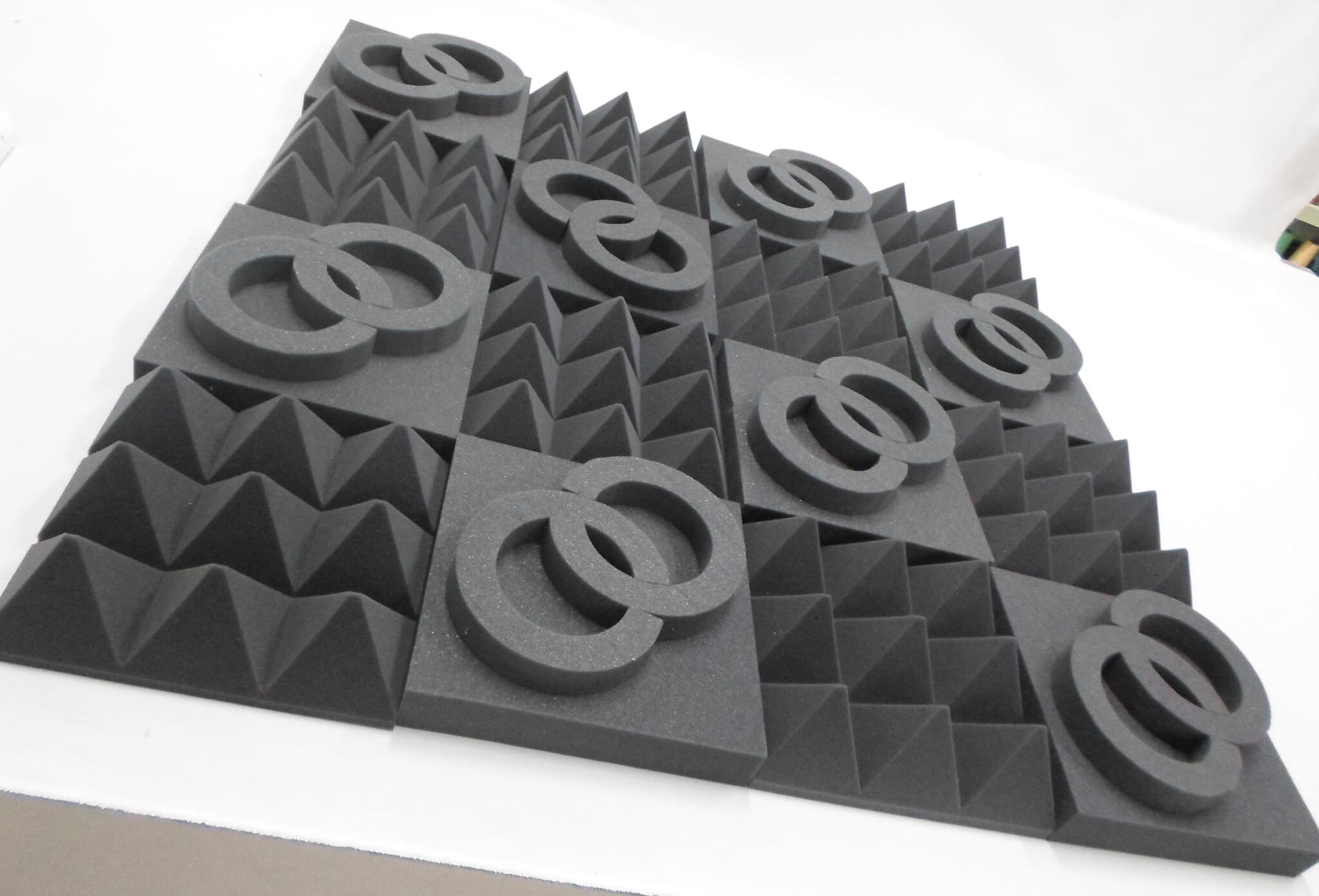 images Acoustic Wedge and Pyramid Tiles with Tiles