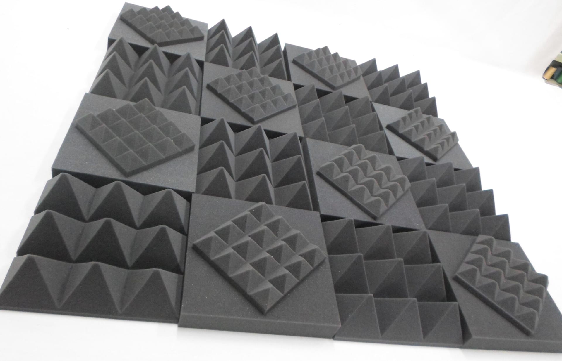 images Acoustic Wedge and Pyramid Tiles with Tiles