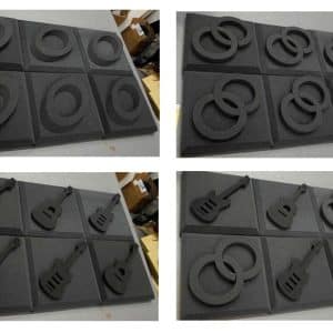 Acoustic Kit Stylish Tiles 12″x 12″x 3″ Thick